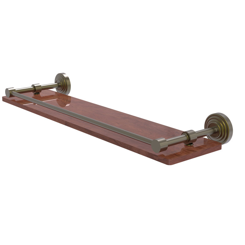 Beresford Bracket Shelf, Antique Brass, 3" H x 22" W x 5" D