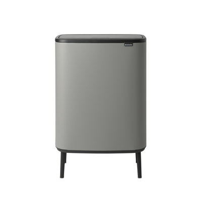 Bo Hi 30 Steel 60 Litre Touch Top  Multi - Compartments Rubbish & Recycling Bin