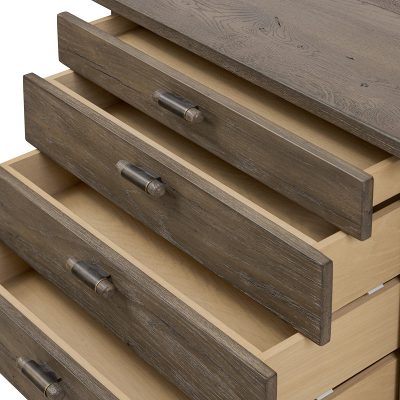Bureau Javana, Chêne français récupéré gris
