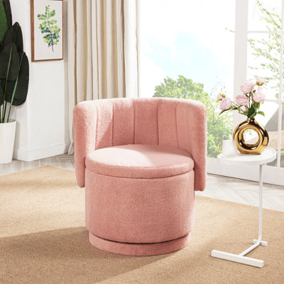 Fauteuil pivotant à 360 degrés avec espace de rangement, idéal pour la chambre à coucher et idéal pour les patios extérieurs