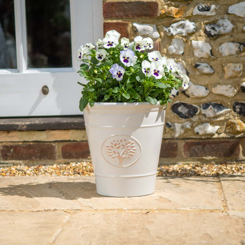 Dinardo Pot Planter, Off White, 31cm H x 30cm W x 30cm D
