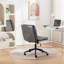 Siège de bureau à hauteur réglable - pivotant à 360°, gris, Hauteur de chaise de bureau/coiffeuse,