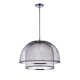 Sculptural Statement Pendants Single Light Iron LED Pendant