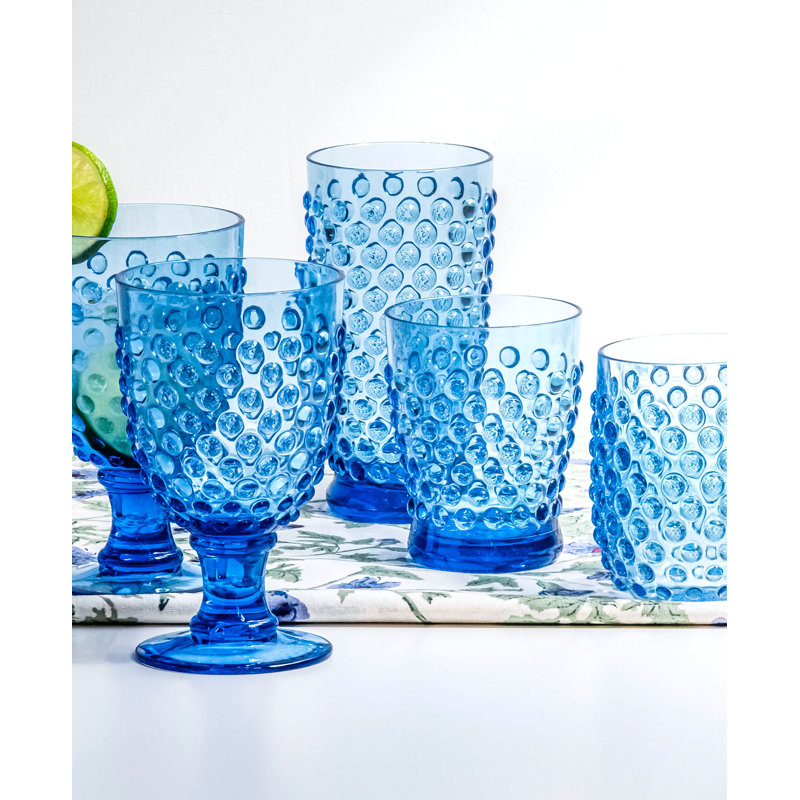 Mattawana 502ml Acrylic Wine Glass, Blue