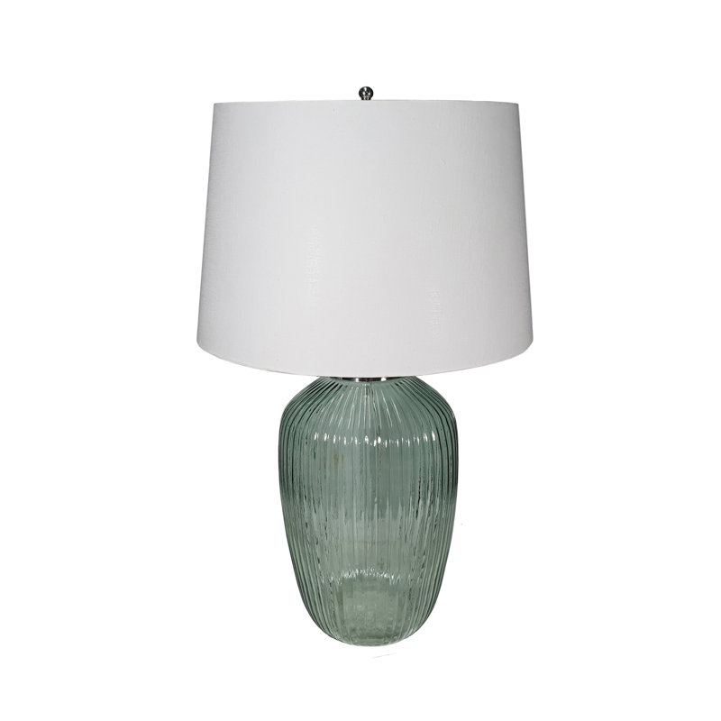 Lampe de table en verre D16x27 "