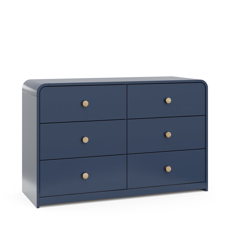 Storkcraft Santos 6 Drawer Dresser, Midnight Blue
