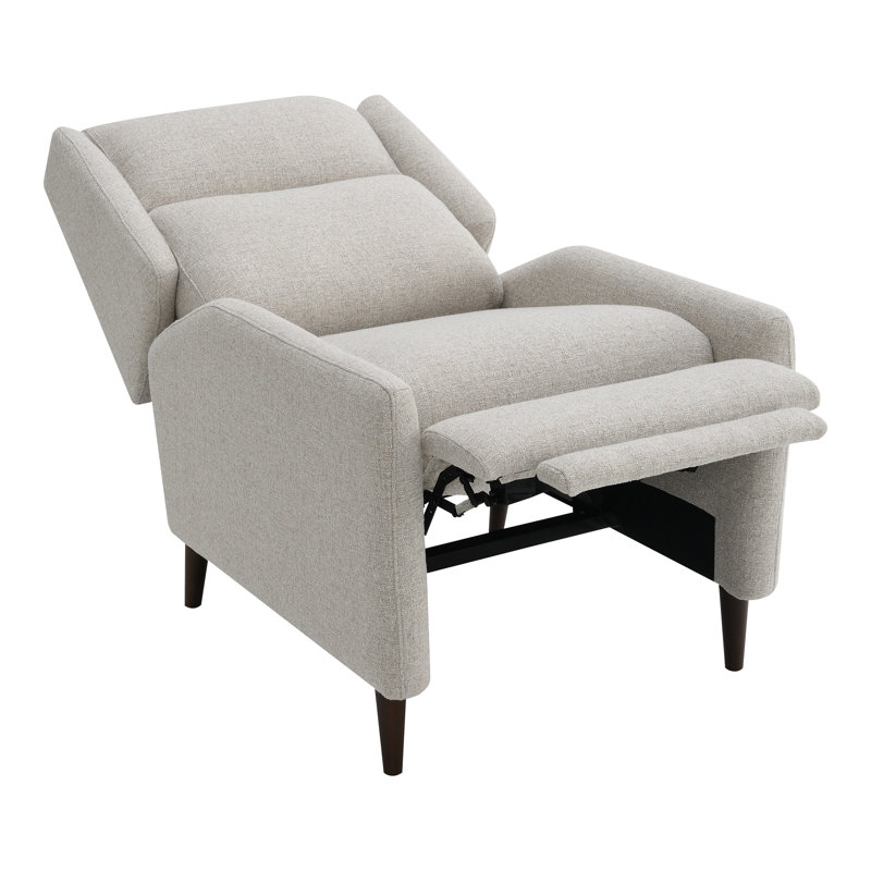 Leana High Back Push-Back Manual Recliner, Beige