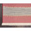 Tapis à motif rayé rouge Frederica-40277565