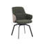 Chaise d'appoint pivotante rembourrée avec pieds en acier Zynah-1203833651