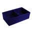 FarmhausQuatro 33" x 20" Double Bowl Front Apron Fireclay Sink-9354206
