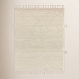 Iman Hand Knotted Geometric Area Rug