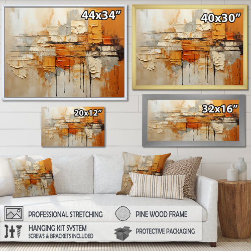 Wrought Studio Generose Orange Impressions III | Wayfair