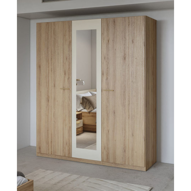 Marella Manufactured Wood Wardrobe, 215cm x 179cm x 59cm