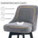 Swivel Upholstered 26''Counter Stool And Bar Stools With Full Back And Solid Wood Frame