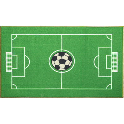 Tapis de jeu pour enfants 680 bandes Furnish My Place | Salle de bain et salle de classe de la maternelle | Design contemporain | Bandes rectangulaires | Vert