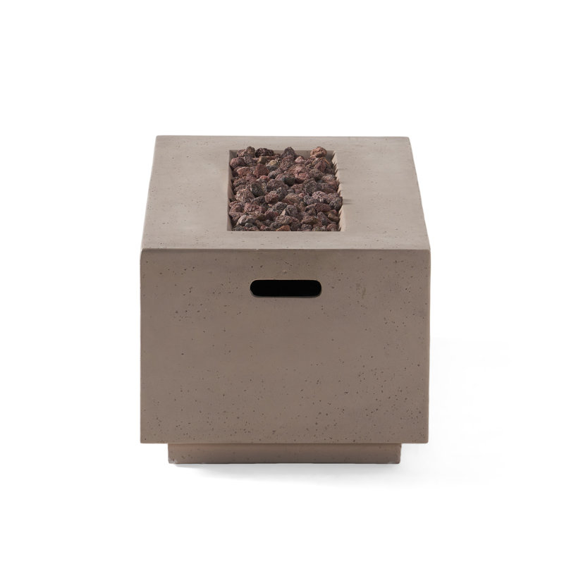 40-inch Rectangular Fire Pit - 40,000 BTU (Light Grey)
