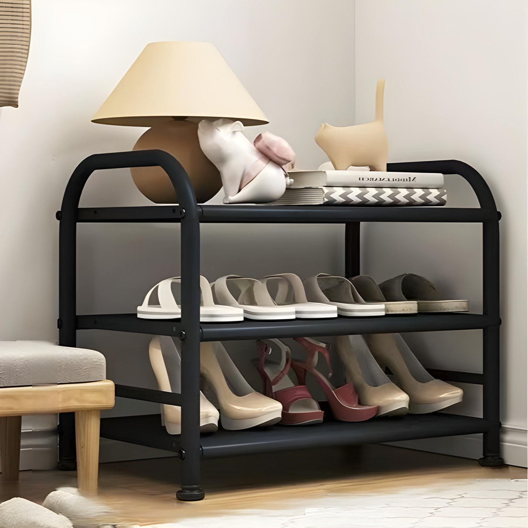 Hokku Designs Household Steel Shoe Rack - Large Capacity Multi Storey ...