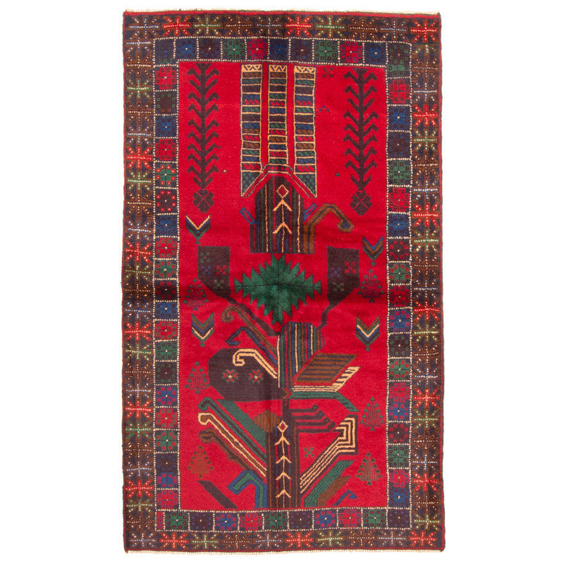Rizbaft Red Rug 3'8" x 6'2"