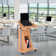 46.3'' H x 21.75'' W Laptop Cart with Wheels