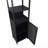 Tall Slim Freestanding Linen Tower Storage Cabinet With Shutter Door And 3 Tier Shelves-955854905