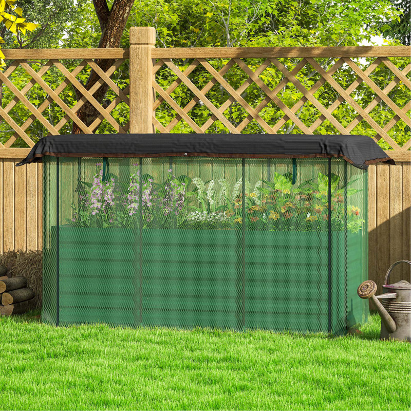 Jardinière surélevée galvanisée Outsunny