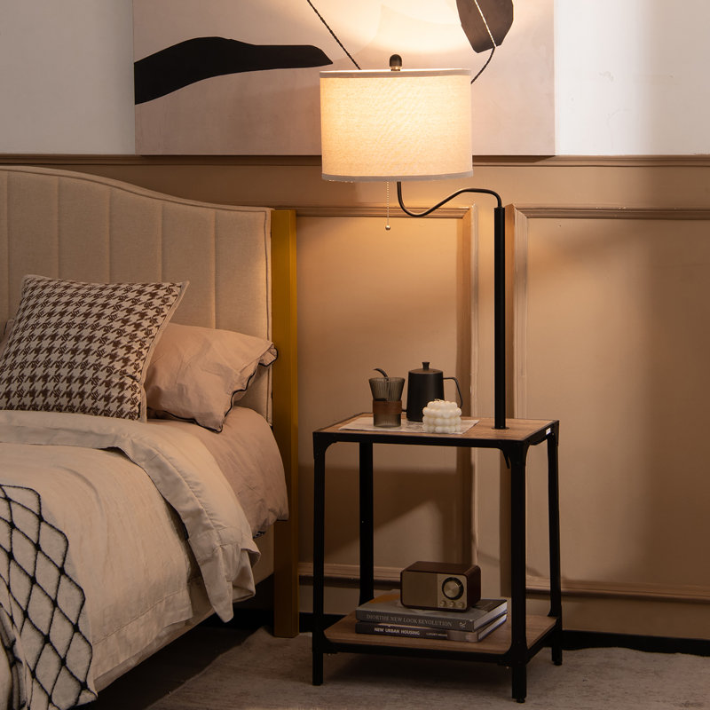 Lampe de table sur pied 57 po avec USB Bikari