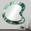 Miroir mural vert asymétrique vert-107229724