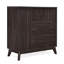 Élégante armoire de style Mid-Century moderne, en faux bois, d'une largeur de 36,15 po, d'un rangement spacieux avec des tablettes en bois chic d'une hauteur de 37,18 po et de poignées de tiroir-1449144865-1449144877
