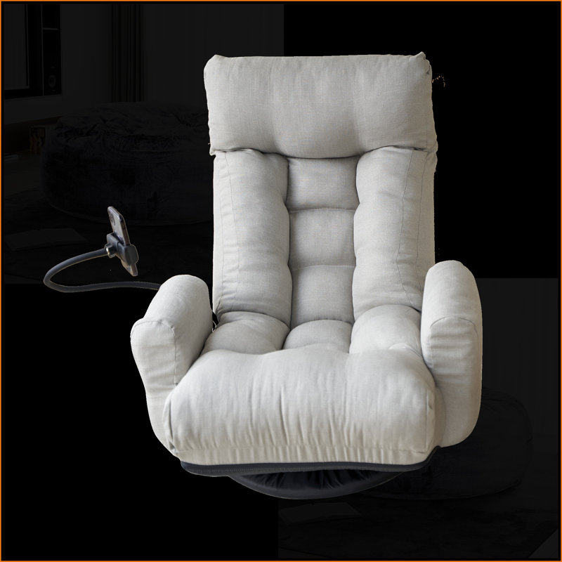 Méridienne réglable Lazy - Canapé rotatif à 360 ° pour le salon, la salle de jeux | Gris | Courbé, Gris