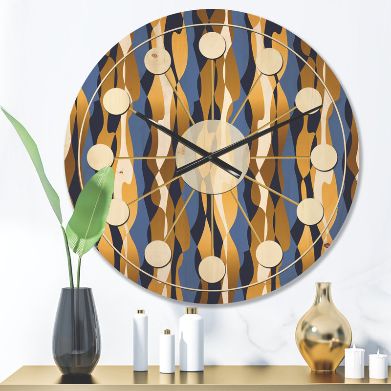 Horloge murale rétro Mid-Century, Moyenne