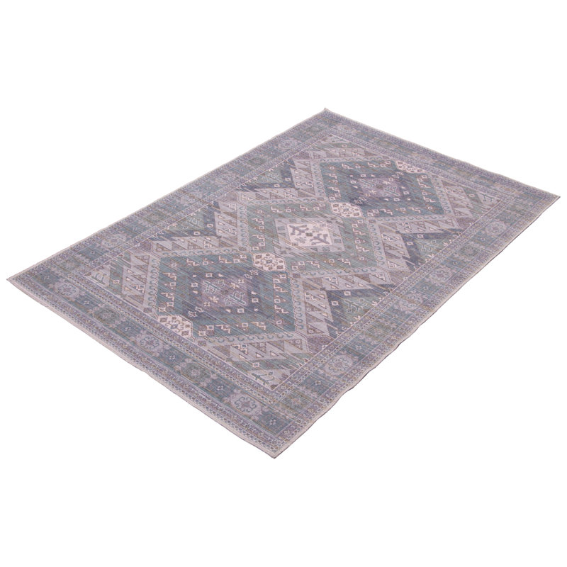 Tapis oriental à tissage plat Jaiceion, Rectangle 7 pi 8 po x 10 pi