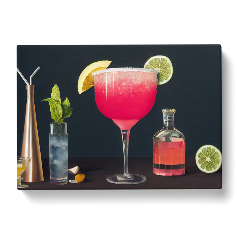 Modern Cocktail Art Vol.3 - Wrapped Canvas Painting, 35cm H x 50cm W x 3cm D
