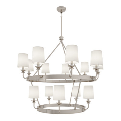 William Chandelier - 14-Light Lacquered Burnished Brass