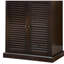 Armoire à chaussures avec tablettes réglables et portes à persiennes-461295344