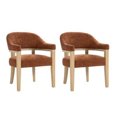 Kindle Farmhouse Dining Chair With Solid Wood Legs