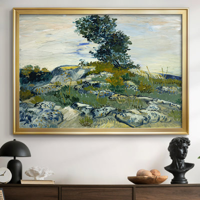 Roches avec chêne - Vincent van Gogh - Toile tendue avec châssis, 1888