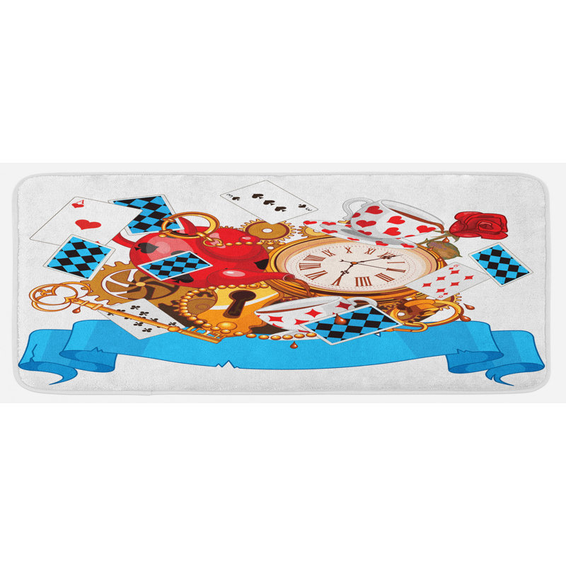 Tapis de cuisine alice in wonderland