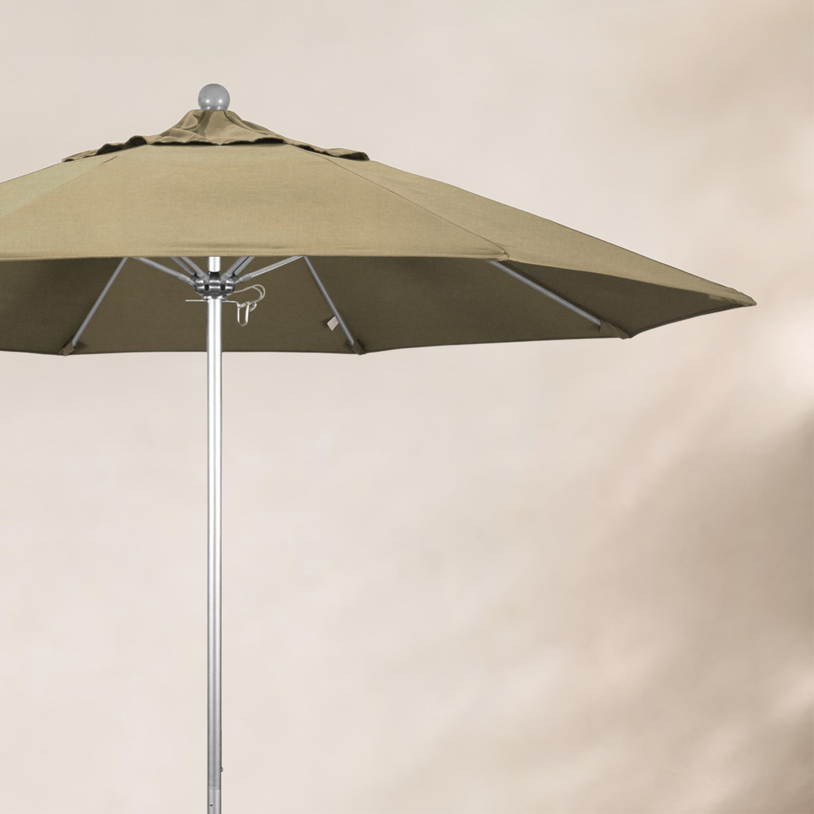 Maria 9' Sunbrella® Umbrella, Silver, Gateway Mist Sunbrella®