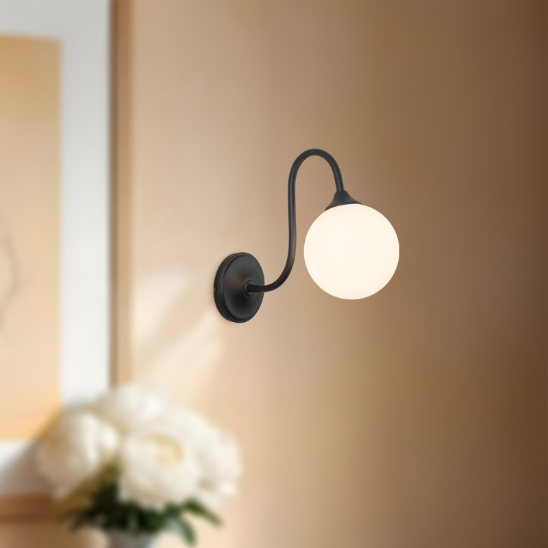 Bancroft 12-in Matte Black Wall/Vanity Light, Matte Black