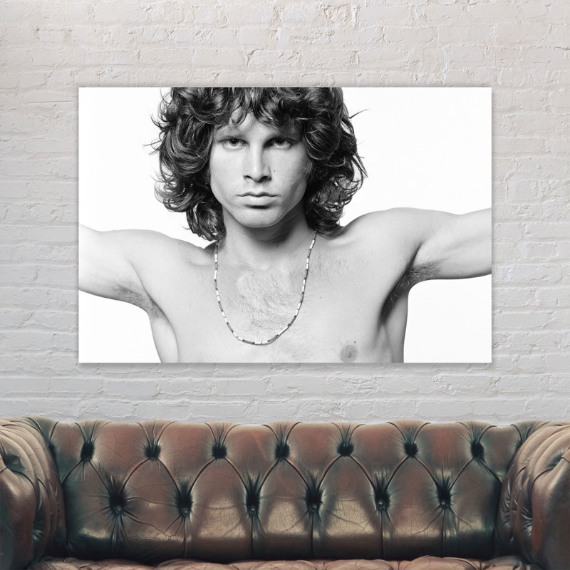 Jim Morrison The Doors - Wrapped Canvas Print, 84cm H x 120cm W x 4cm D