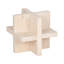 Joss & Main 5-Inch Travertine Geometric Object In Tan