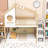 Twin-Over-Twin Bunk Bed With Roof And Staircase