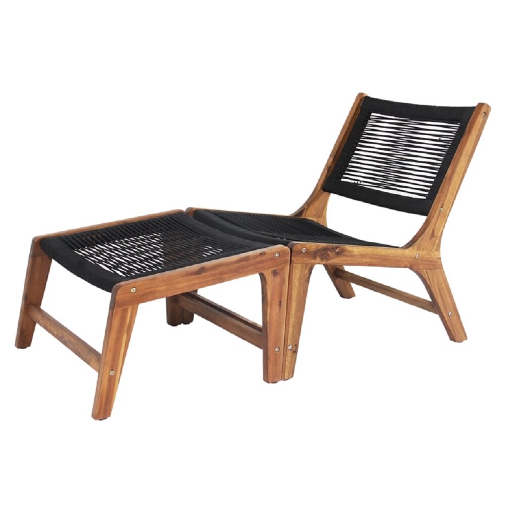 Rope Outdoor Lounge Chairs & Ottomans