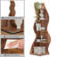 179cm H x 48cm W Corner Bookcase-1201482074