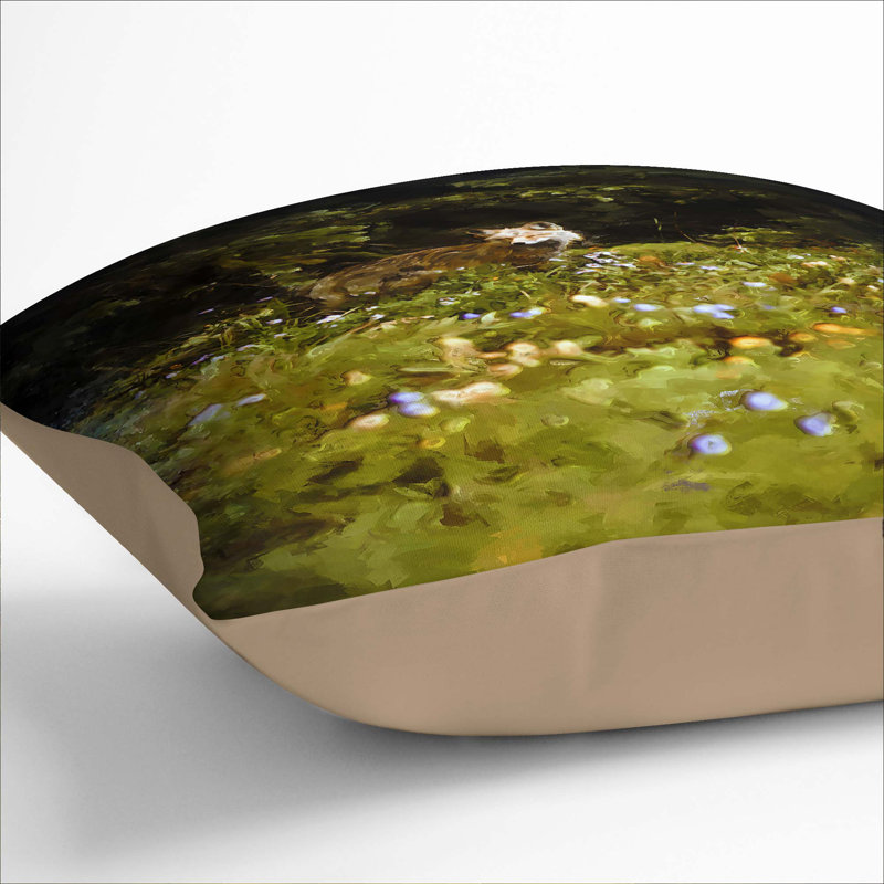 Square Throw Cushion, 55cm H x 55cm W x 20cm D, Stone