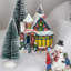 Édifice de village de Noël enneigé 4 po