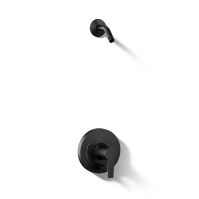 Pitch Rite-Temp Shower Trim Kit With Push-Button Diverter Without Showerhead