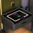 Cyani 1 - Drawer Nightstand with Wireless Charging, LED Lights, Bluetooth Player & Sensor Light-718389893
