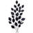 Green and White Leaf Metal Wall Art with 3D Textured Design