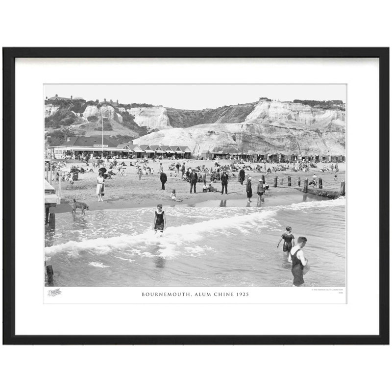 Bournemouth, Alum Chine 1925 by Francis Frith - Single Picture Frame Print, 60cm H x 80cm W x 2.3cm D